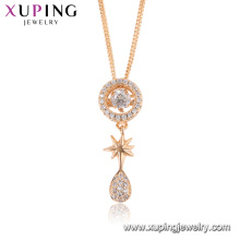 44190 xuping hot sales accessories for women necklace noble Synthetic CZ stones chains necklace